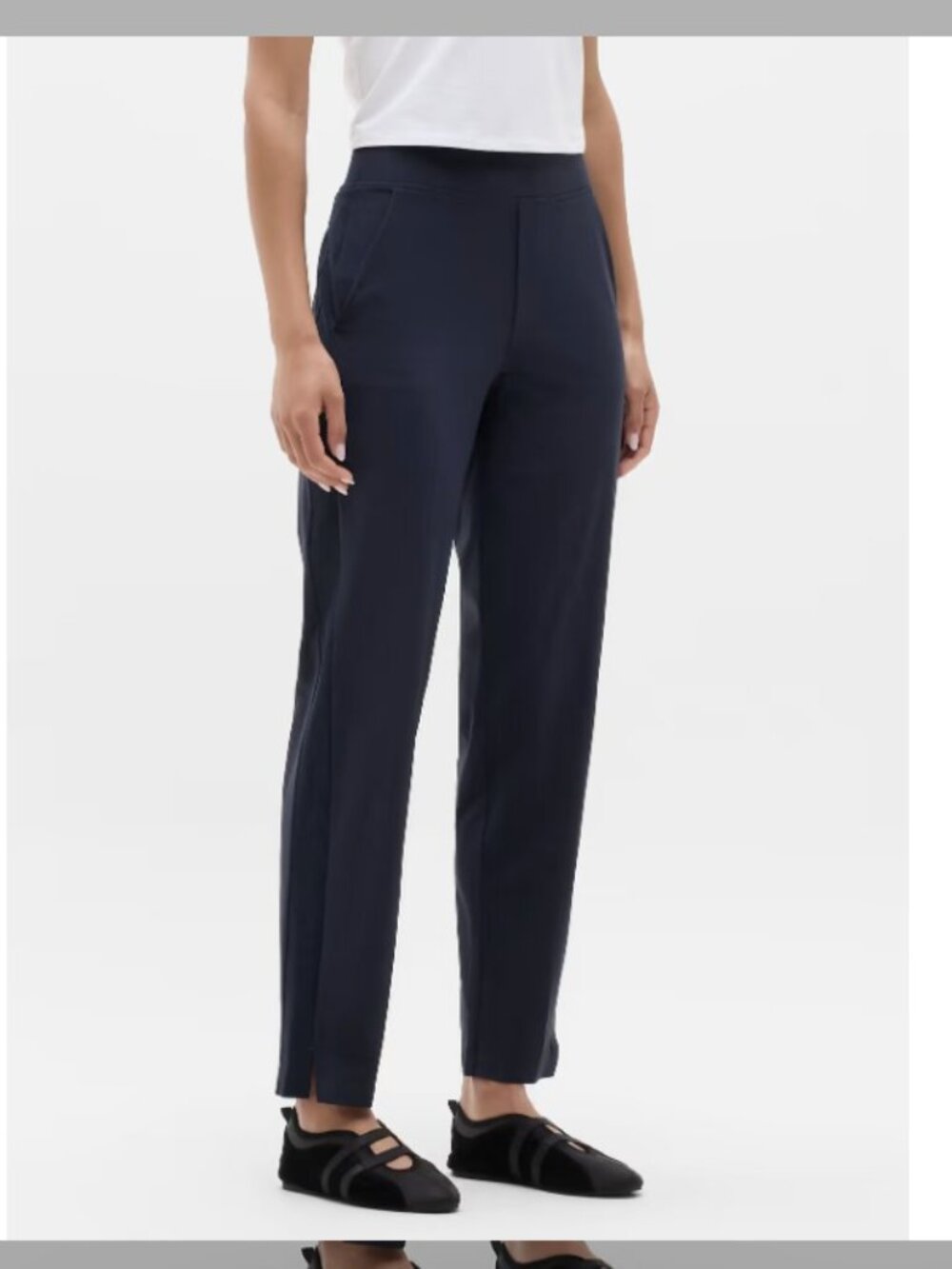Athleta Brooklyn Mid Rise Ankle Pant Navy Size 10